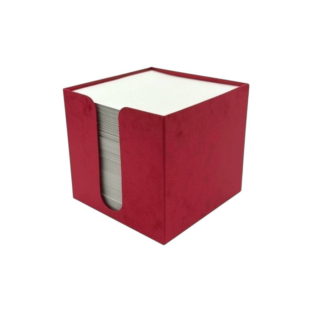 HIT Zásobník Prešpán červený 9x9x8,5cm poznámková kocka