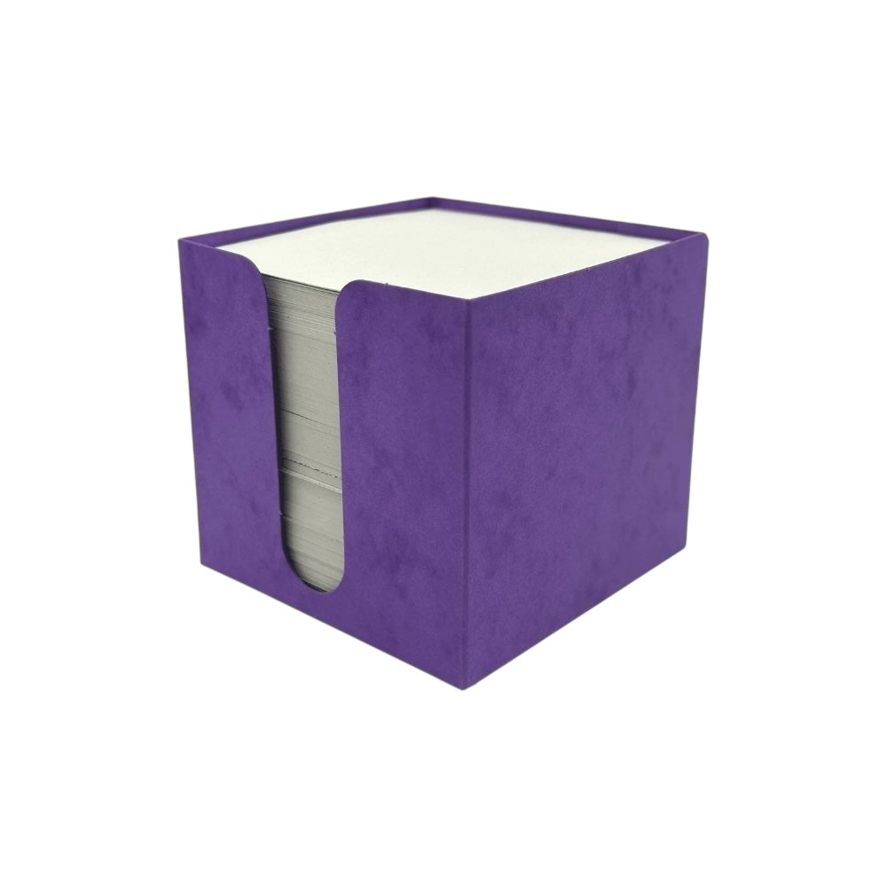 HIT Zásobník Prešpán fialový 9x9x8,5cm poznámková kocka