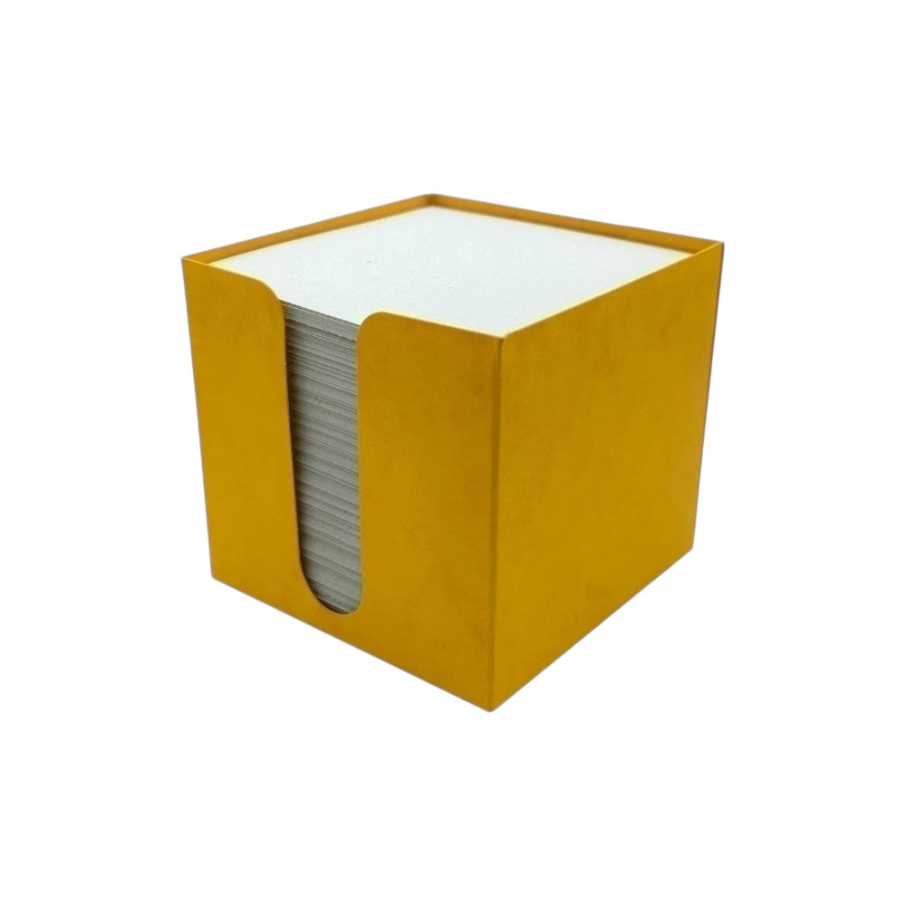 HIT Zásobník Prešpán žltý 9x9x8,5cm poznámková kocka