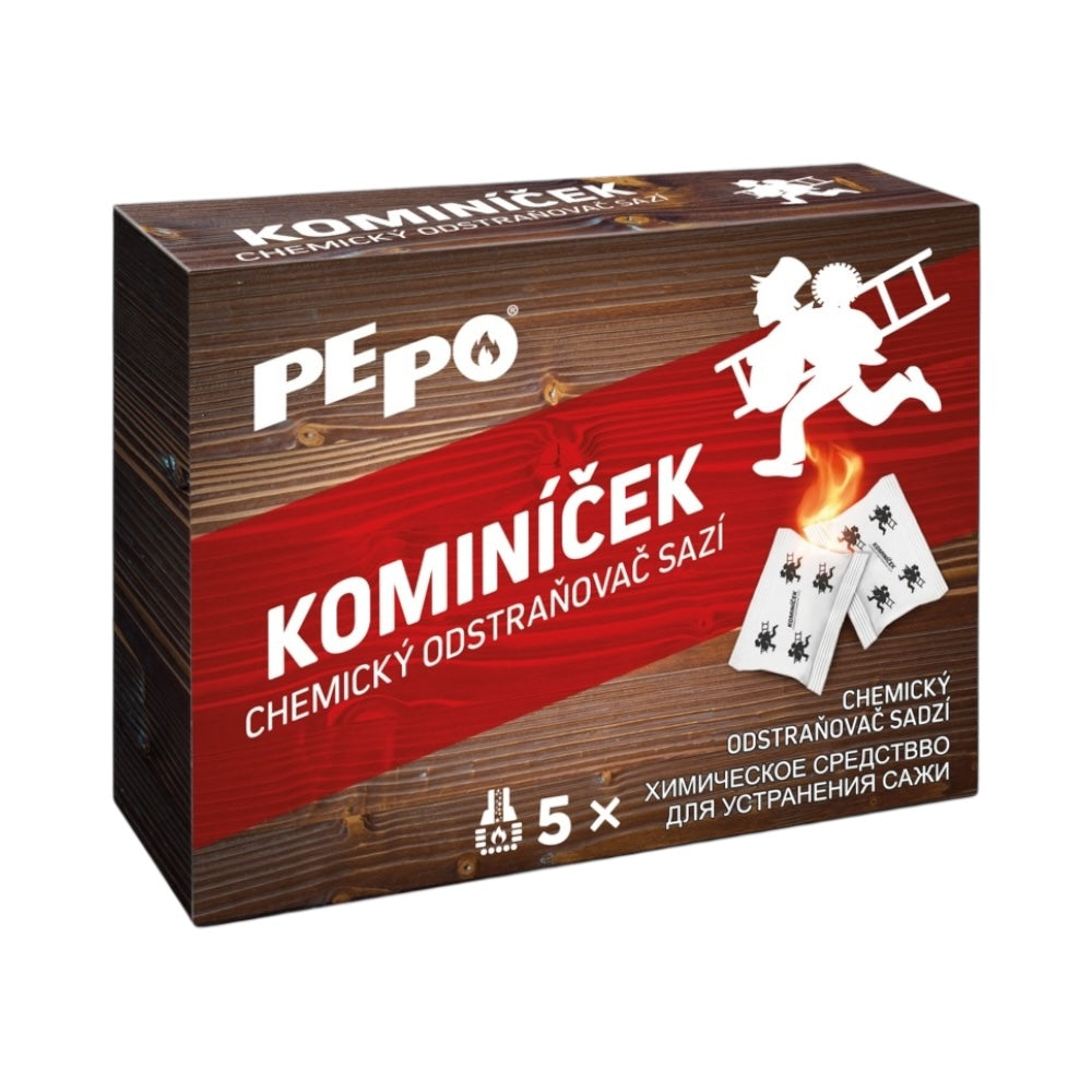 PE-PO Kominíček chemický odstraňovač sadzí z komínov 5ks