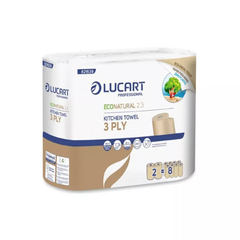 Utierky kuch. LUCART ECO Natural Premium 2ks