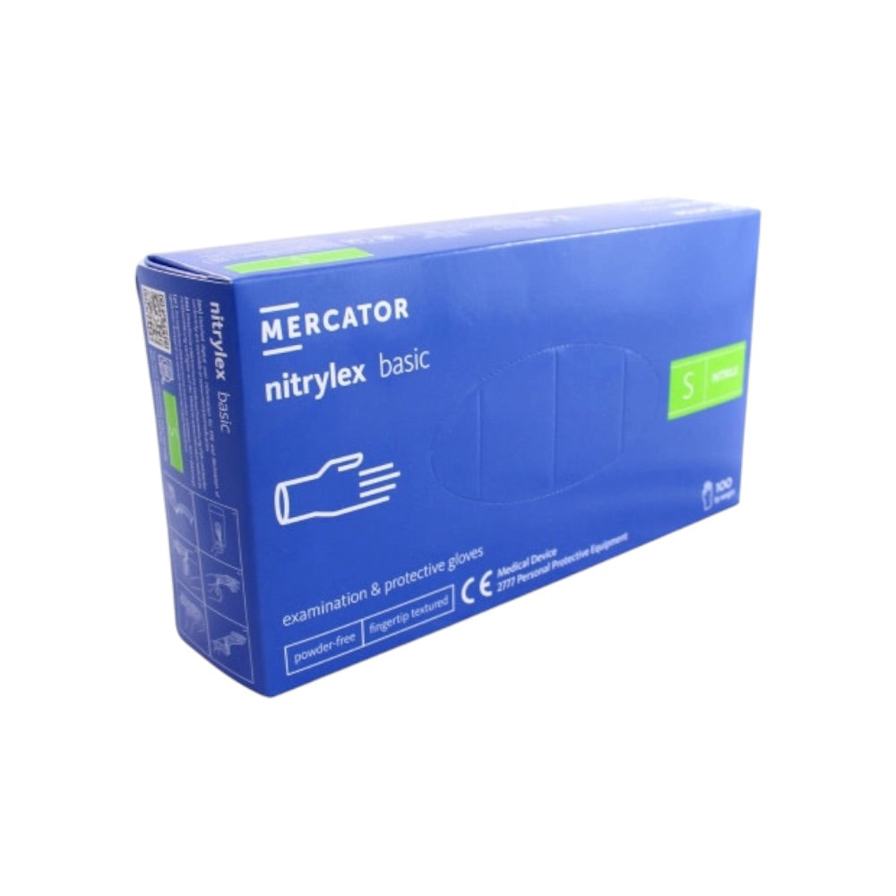 Rukavice Mercator Nitril Basic S 100ks