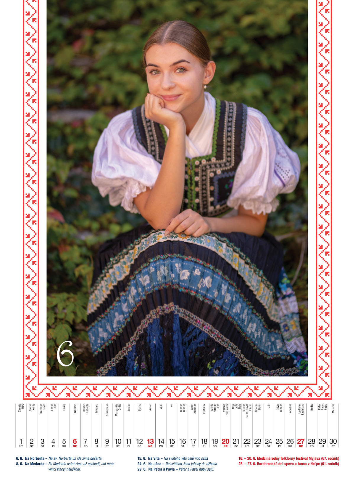 Kalendár nástenný SLOVENSKÝ FOLKLÓR