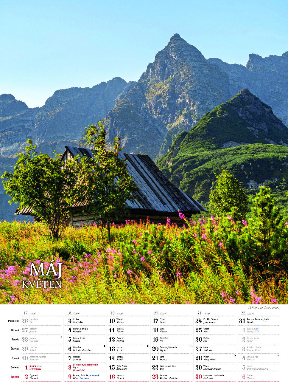 Kalendár nástenný TATRY