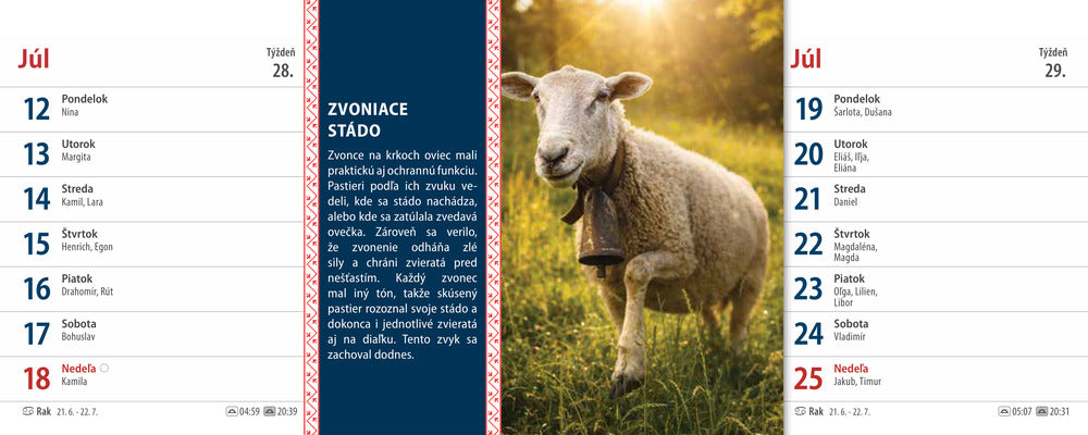 Kalendár stolový Zvyky a tradície