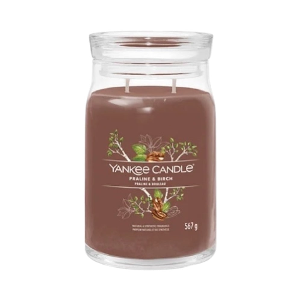 YANKEE CANDLE vonná sviečka 567g PralineBirch