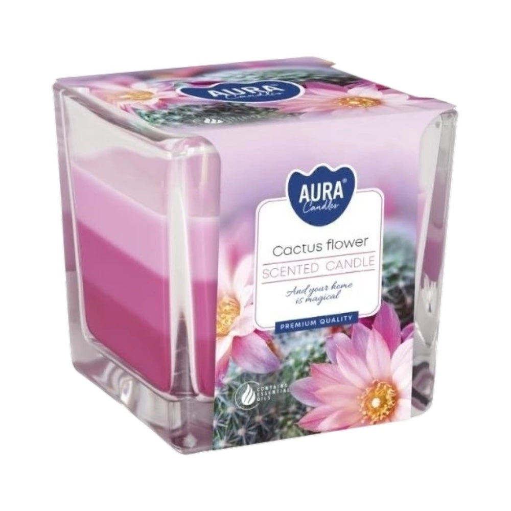 AURA Candles vonná sviečka v skle 170g Kaktusový kvet