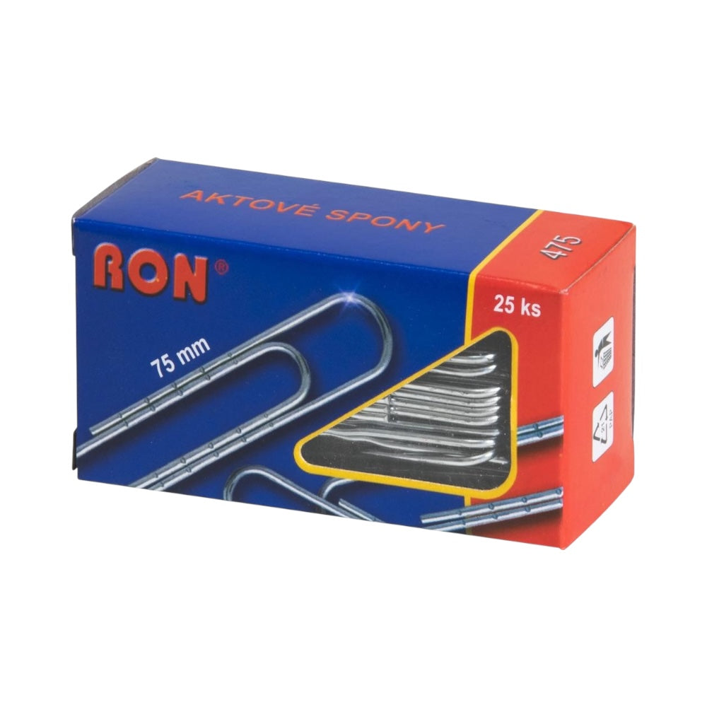 Spona kancelárska 75mm 25ks RON 475
