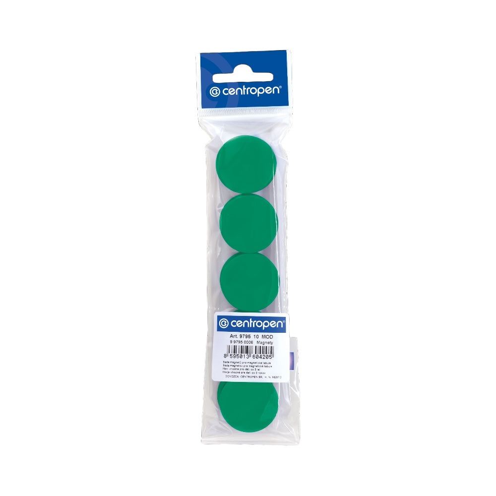 Magnety 30mm Centropen 9795 zelené 10ks