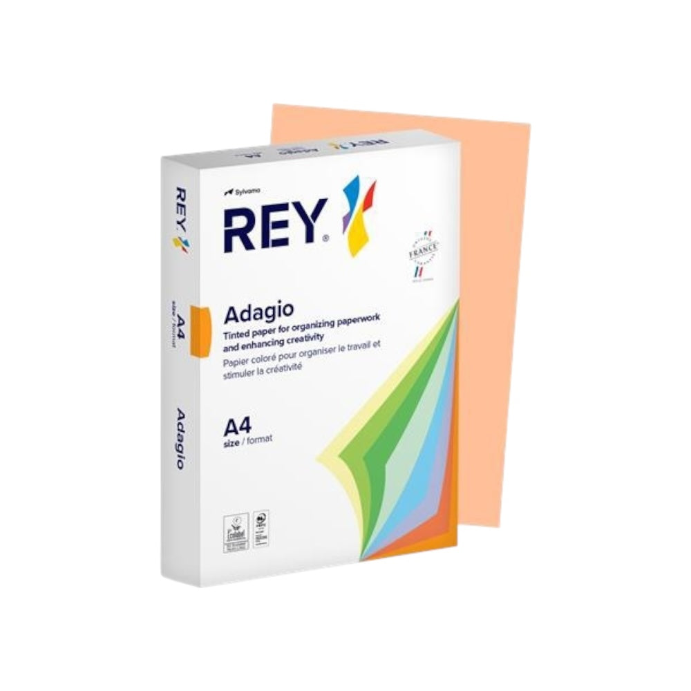 Papier REY Adagio A4 80g 500ks Pastel lososový