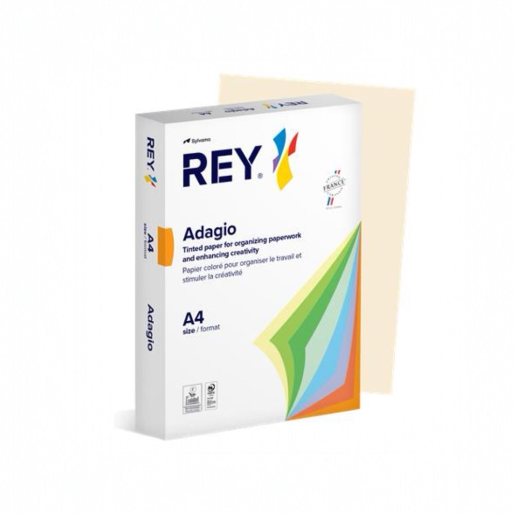 Papier REY Adagio A4 80g 500ks Pastel slonovina