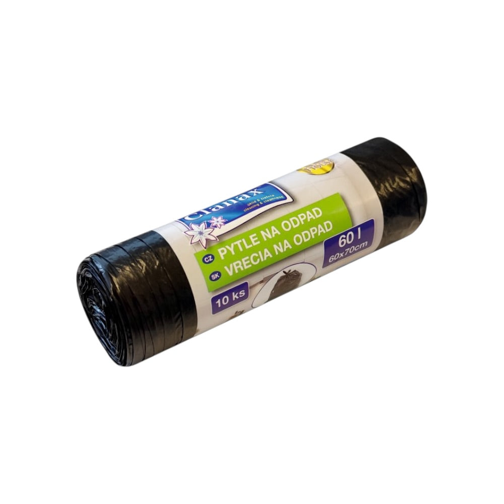 Vrecia Clanax LDPE čierne 60x70cm 60L 10ks
