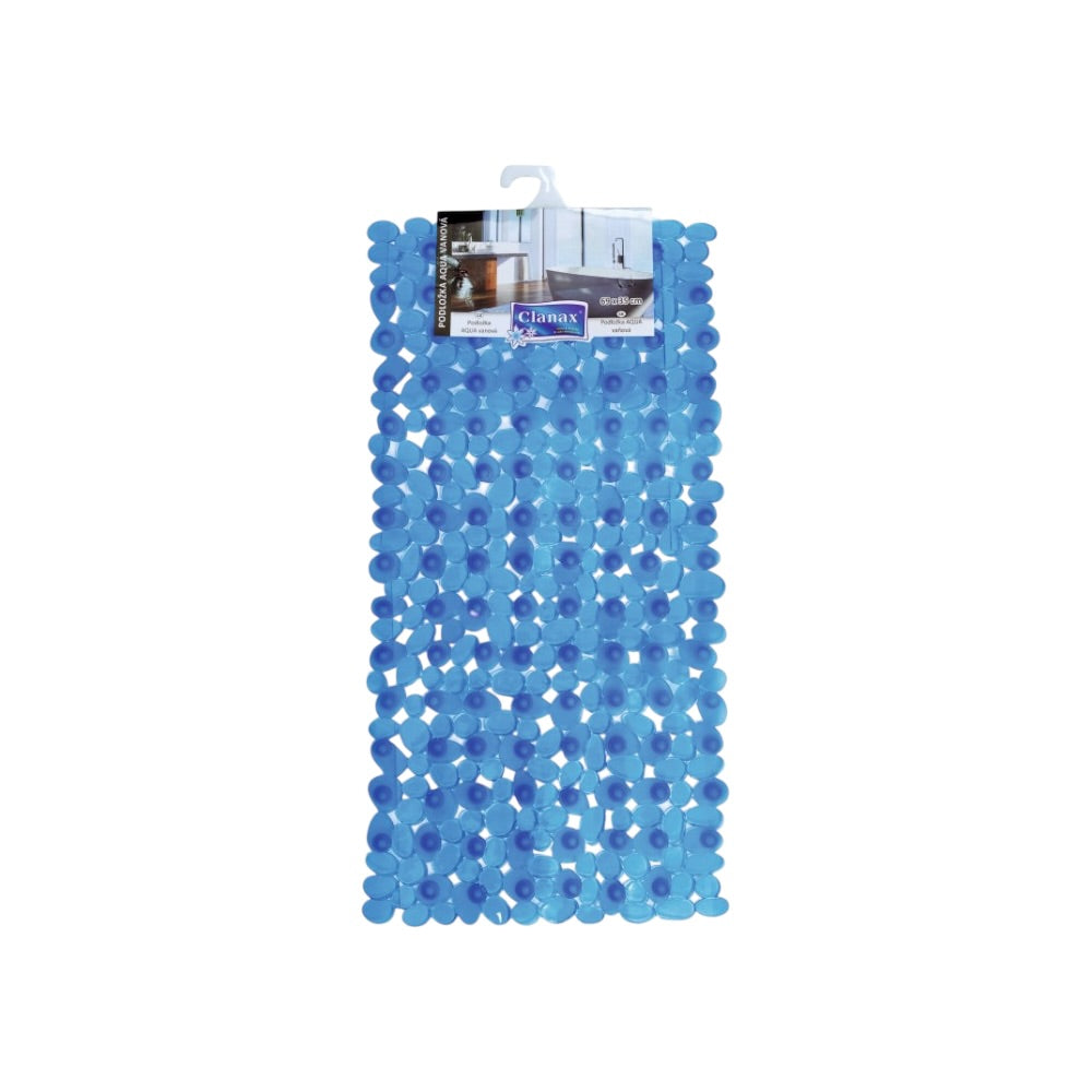 Protišmyková podložka AQUA vaňová 69x35cm modrá