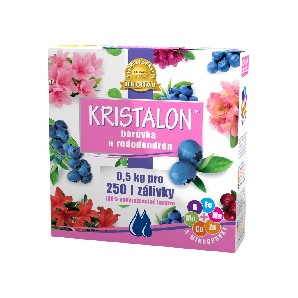 KRISTALON Hnojivo Čučoriedka a rododendrón 0,5kg