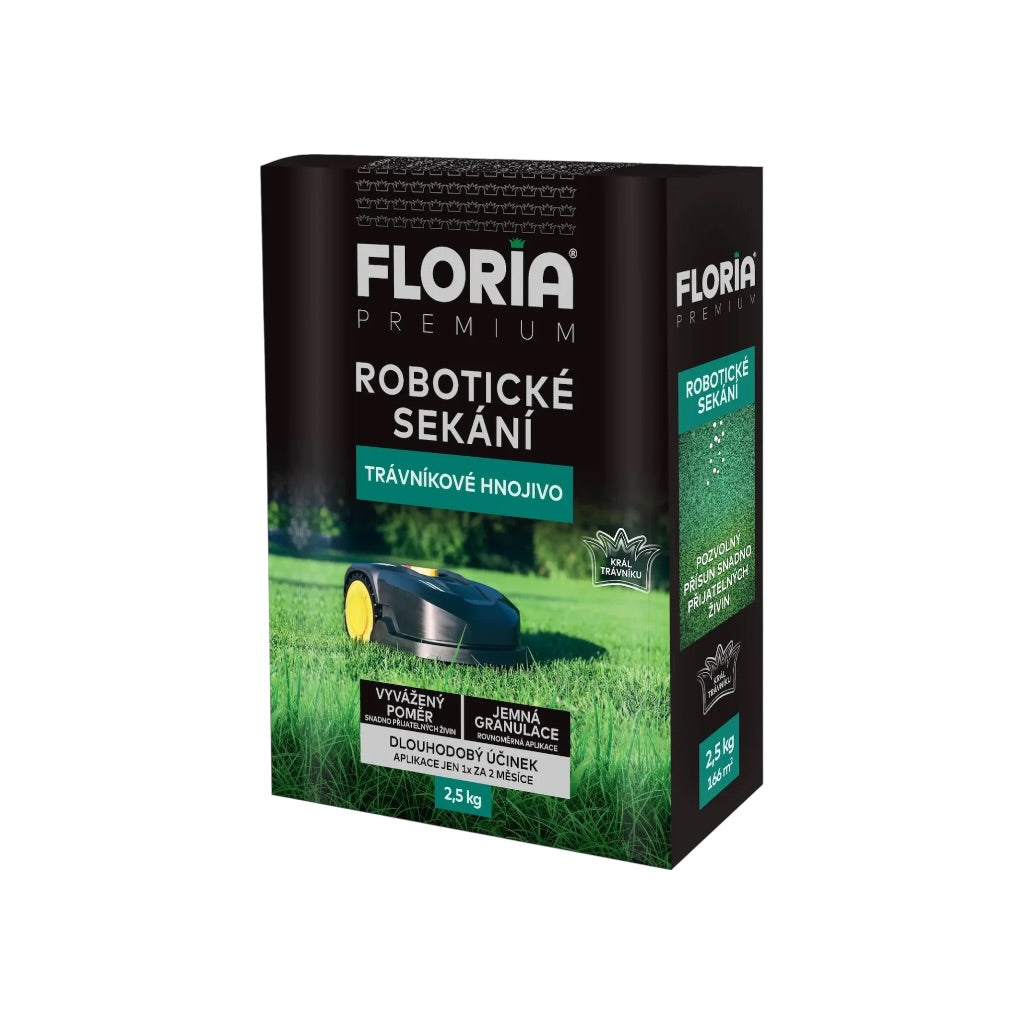 FLORIA Hnojivo trávnikové na robotické kosenie 2,5kg