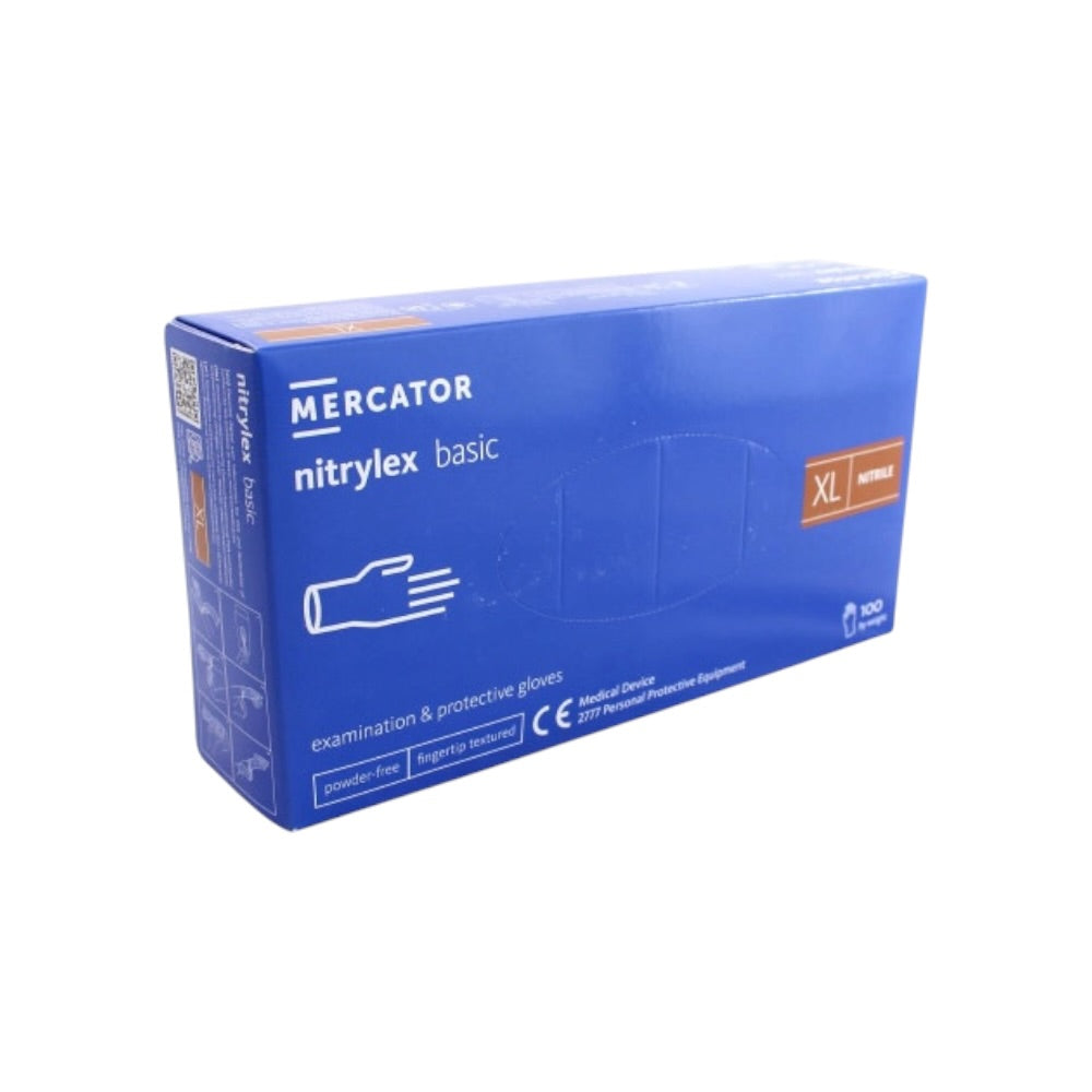Rukavice Mercator Nitril Basic XL 100ks