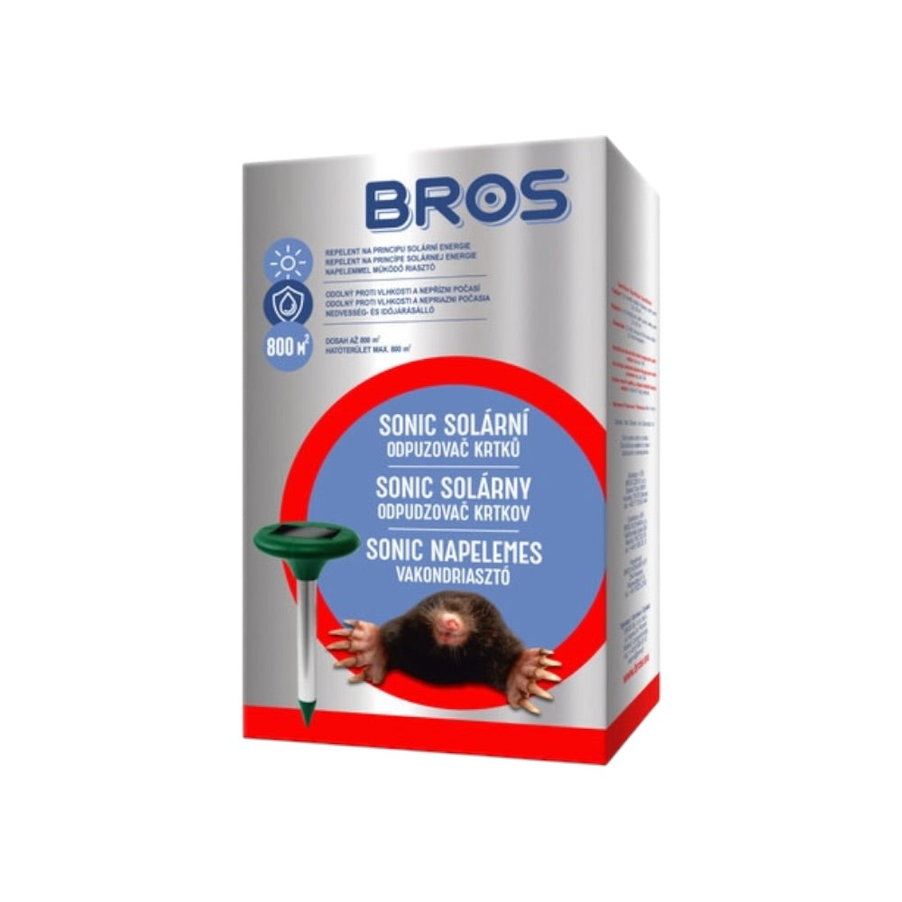 Odpudzovač krtov solárny Bros