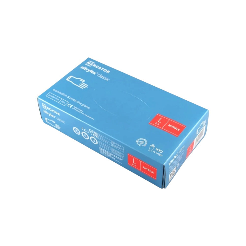 Rukavice Mercator Nitril Classic L 100ks
