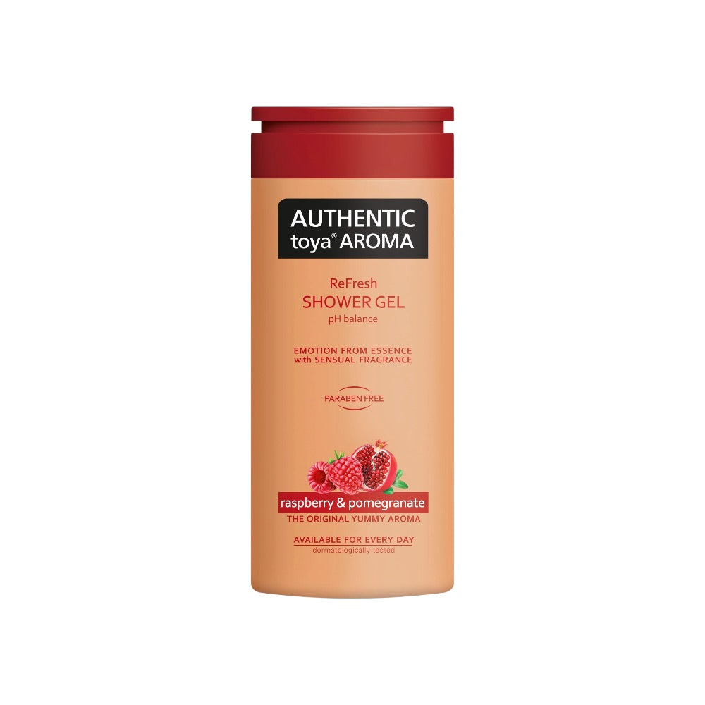 AUTHENTIC toya AROMA sprchový gel 400ml raspberry&pomegranate