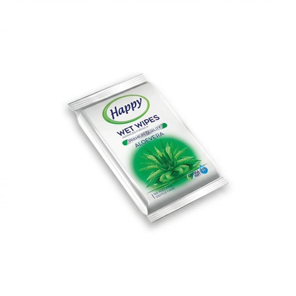 HAPPY Pocket Vlhčené utierky Aloe Vera 10ks