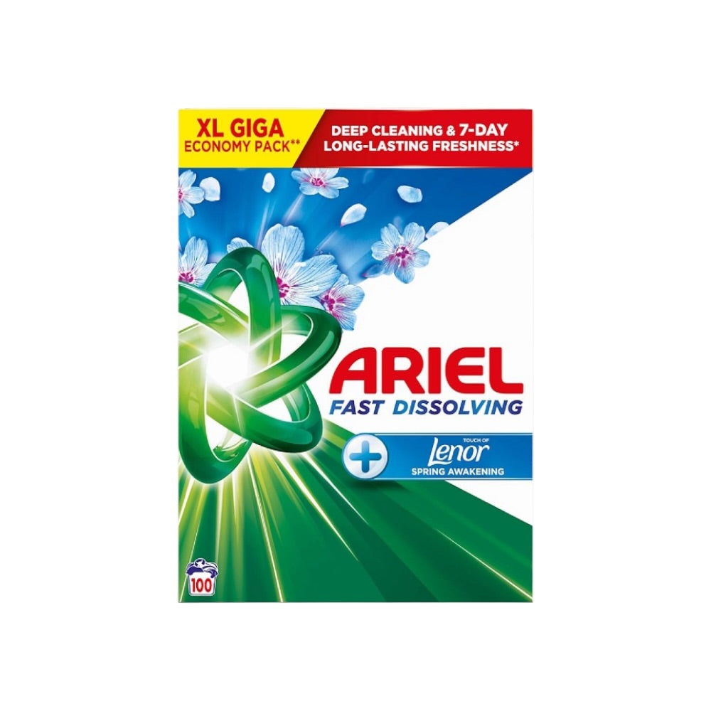 Ariel+ prací prášok Touch of Lenor Spring Awakening 100PD 5,5kg