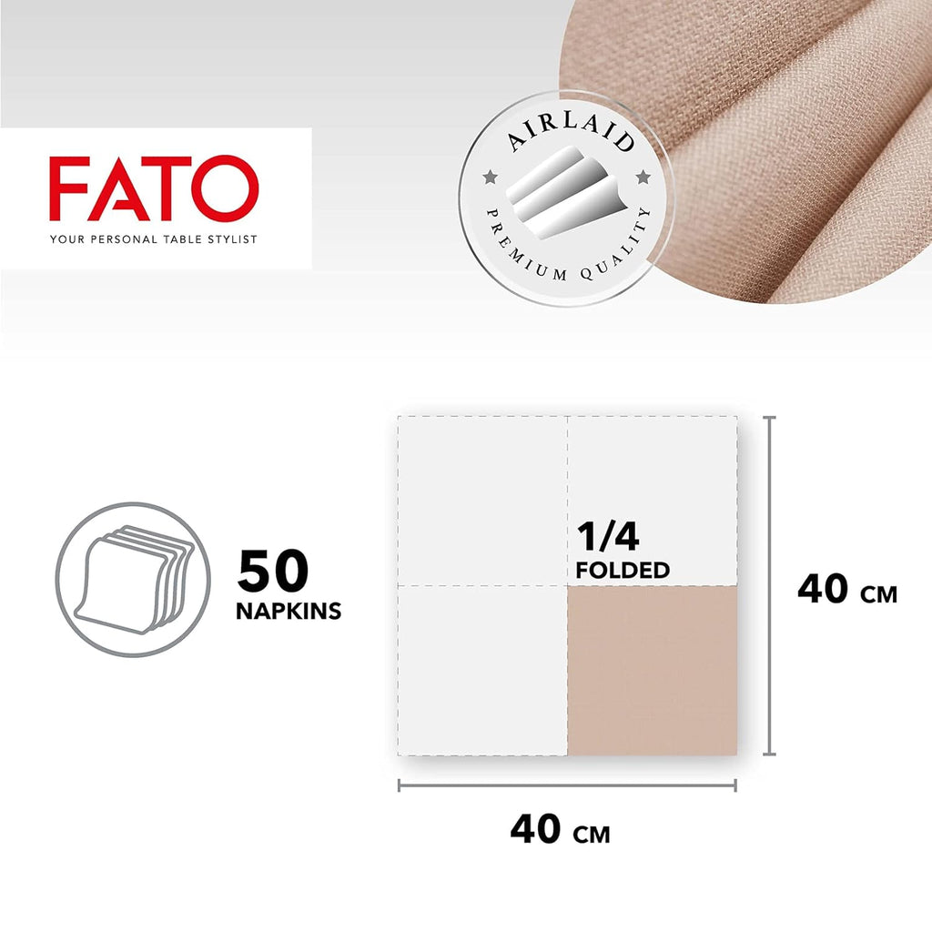 Servítky FATO Airlaid Shade 40x40 cappuccino 50ks