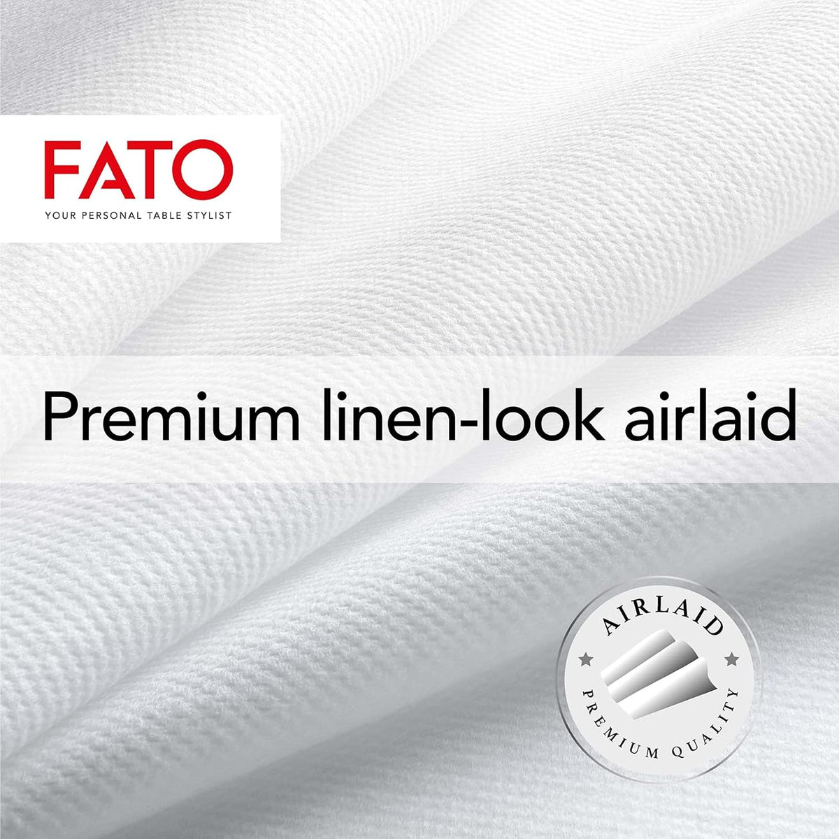 Servítky FATO Airlaid Shade 40x40 strieborné 50ks