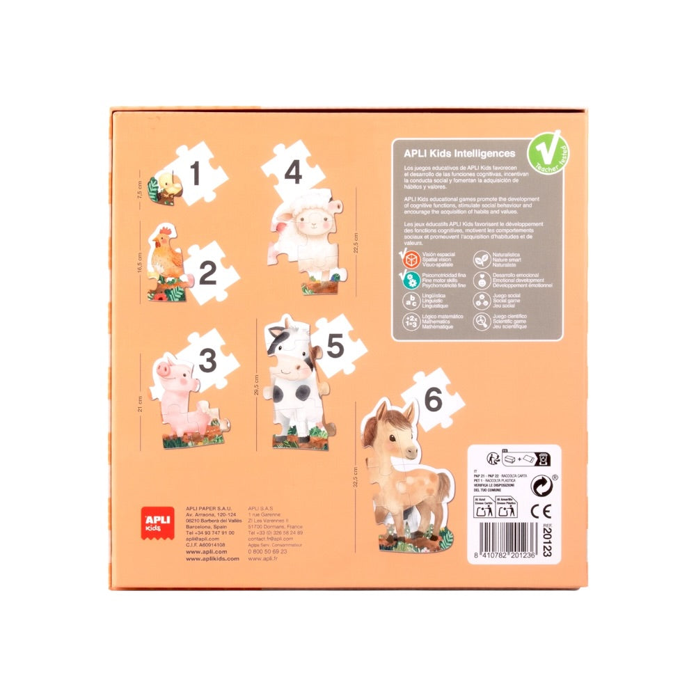 APLI Puzzle edukačné My First Farm 21ks 2+