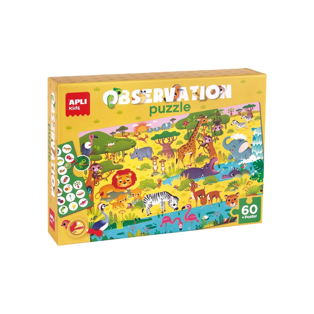 APLI Puzzle edukačné Savana 60ks 4+