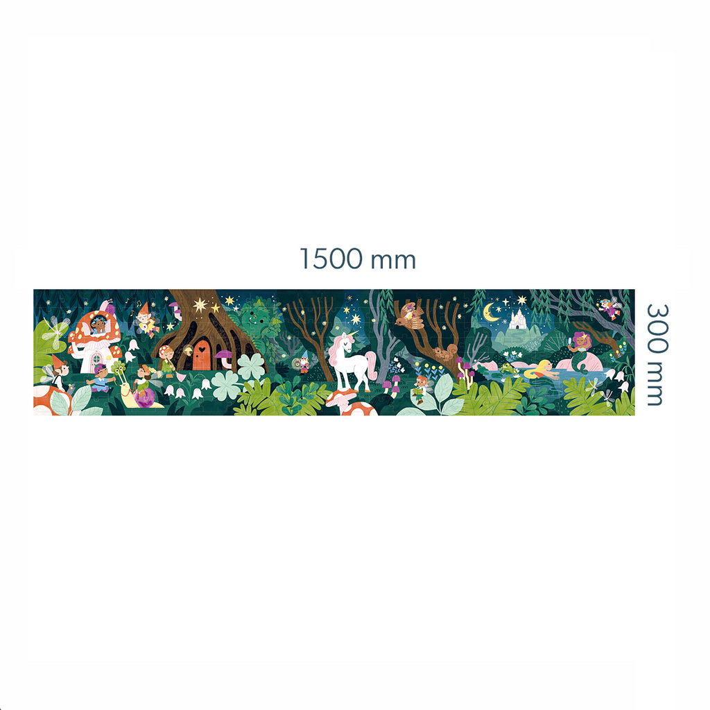APLI Puzzle svietiace v tme Magický les 200ks 6+
