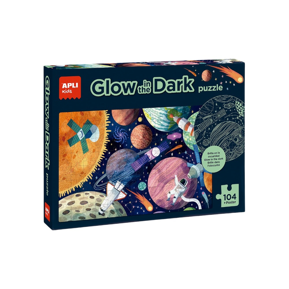 APLI Puzzle svietiace v tme Slnečná sústava 104ks 5+