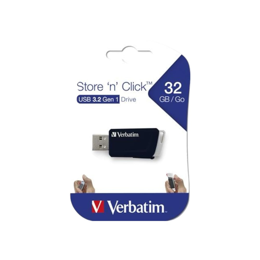 USB kľúč 32GB VERBATIM Store n click 3.2 čierny