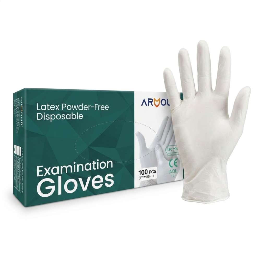 Rukavice Latex L nepudrované 100ks ARMOUR