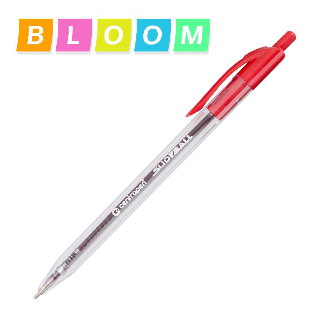 Centropen 2225 clicker červený