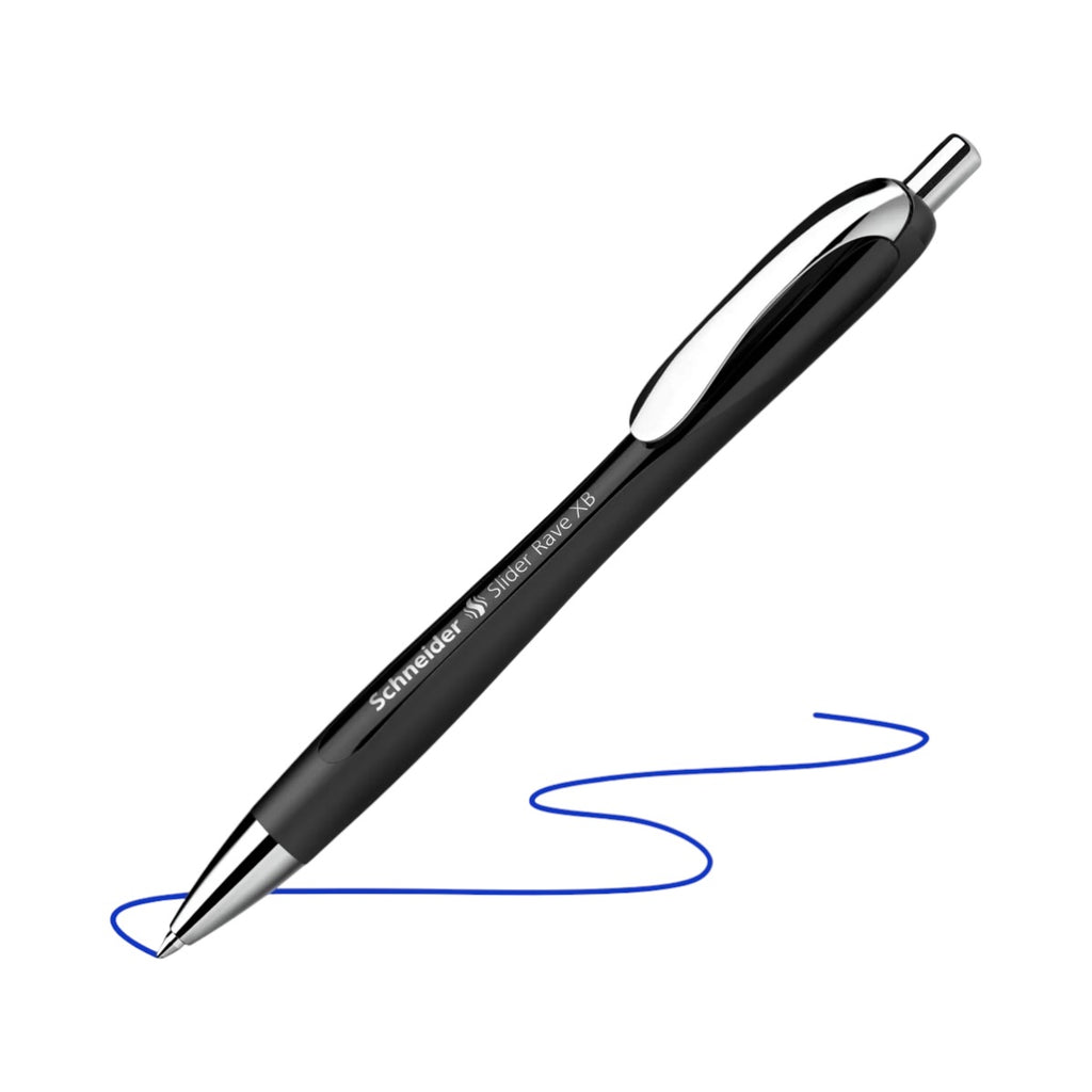 Schneider Pero "Slider Rave XB" Black 0,7mm modrá náplň
