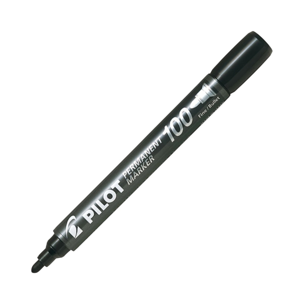 Pilot Popisovač "Permanent Marker 100" 1mm kužeľový hrot čierny