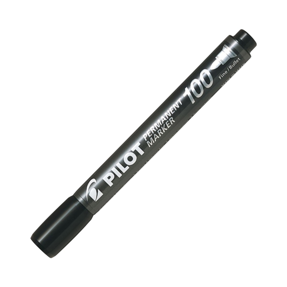 Pilot Popisovač "Permanent Marker 100" 1mm kužeľový hrot čierny