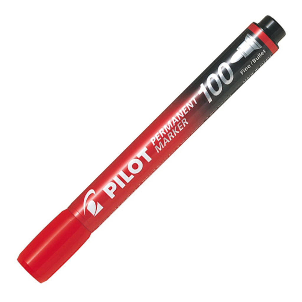 Pilot Popisovač "Permanent Marker 100" 1mm kužeľový hrot červený