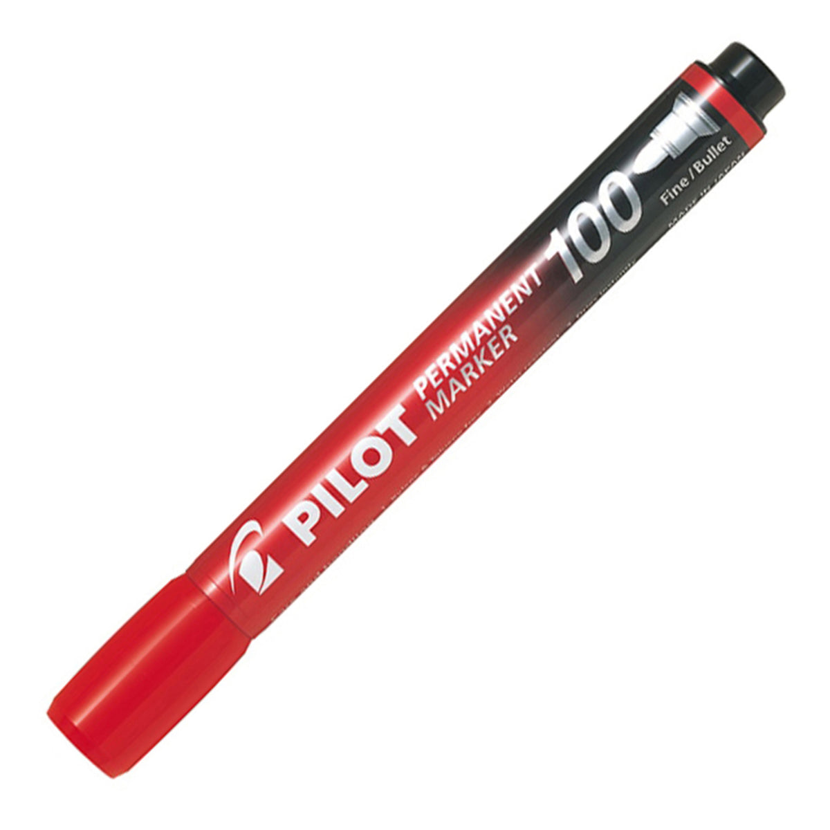 Pilot Popisovač "Permanent Marker 100" 1mm kužeľový hrot červený