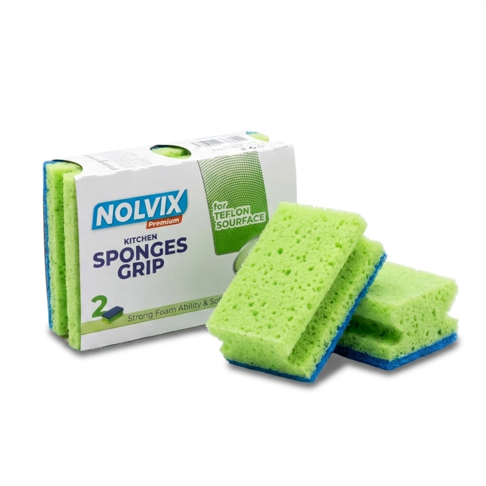Hubka na riad NOLVIX Premium 9,5 x 7 x 4,3cm tvarovaná 2ks