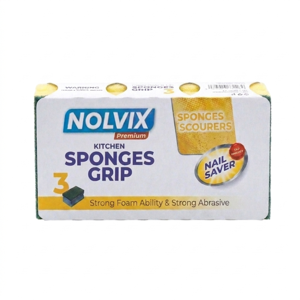 Hubka na riad NOLVIX Premium 9,5 x 7 x 4,5cm tvarovaná 3ks