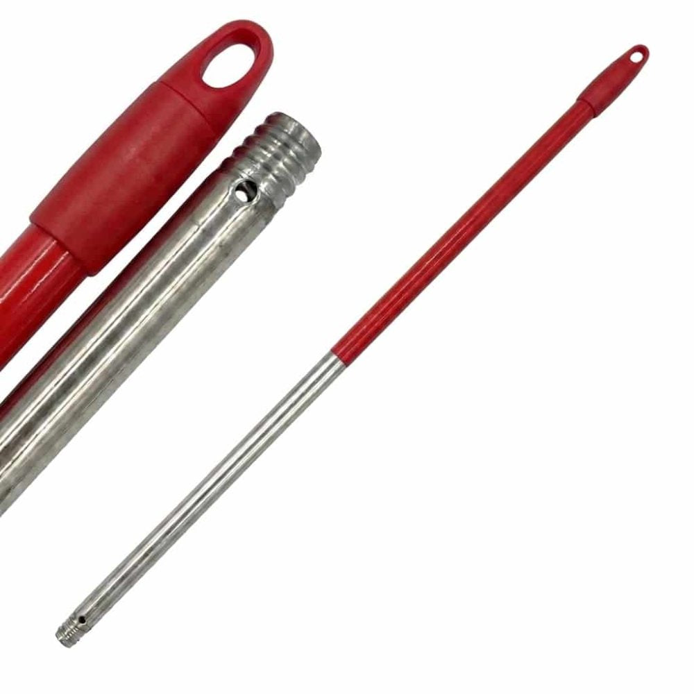 Násada  ALU 140cm s otvorom a závitom 22mm červená