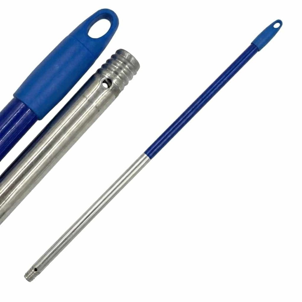 Násada  ALU 140cm s otvorom a závitom 22mm modrá