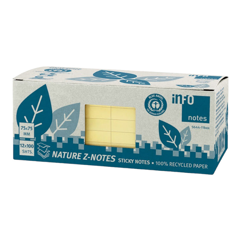 NATURE Box Z-notes 75mm x 75mm žltý