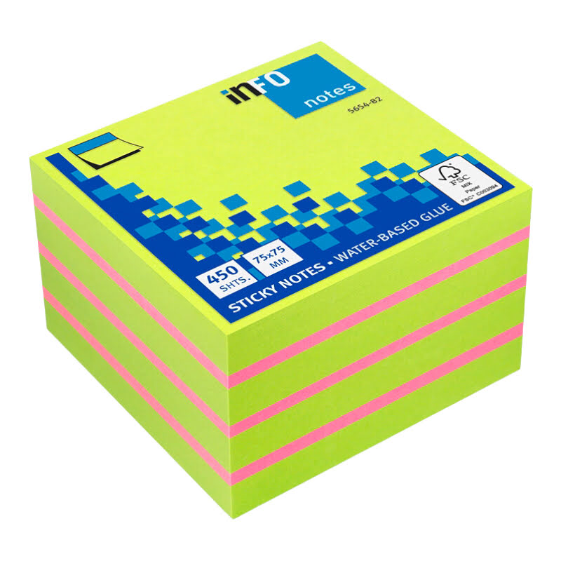 Samolepiaci blok Kocka 450 listová č.82