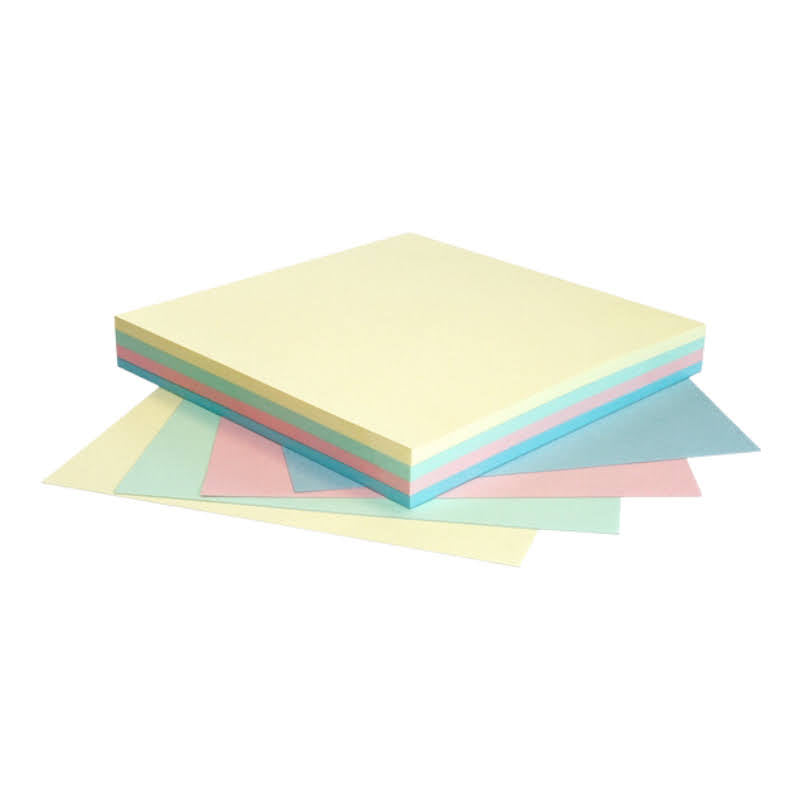 Samolepiaci blok Pastel 75mm x 75mm rainbow