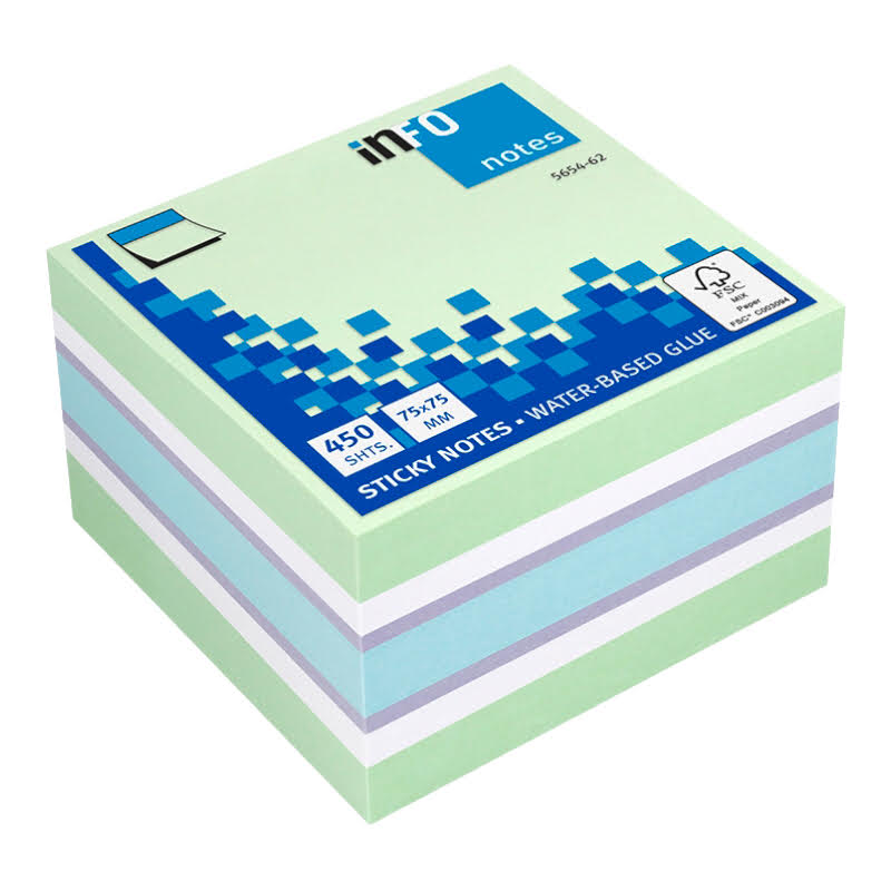 Samolepiaci blok Kocka 450 listová č.62