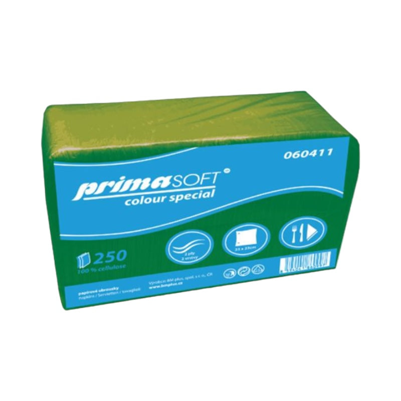Servítky 33x33 2-vrst./250ks tmavozelené