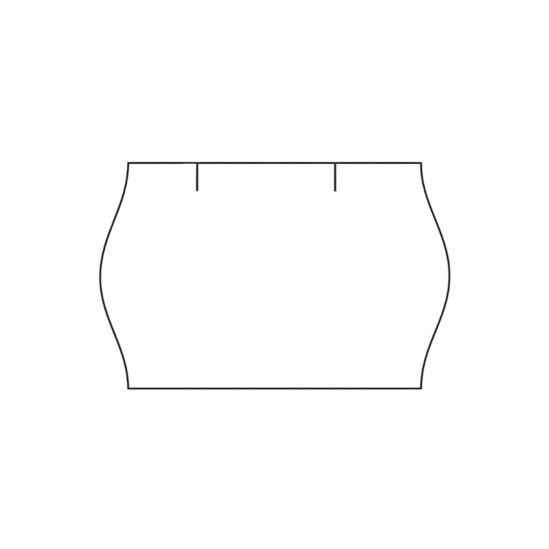 Etikety CONTACT 25x16 oblé biele