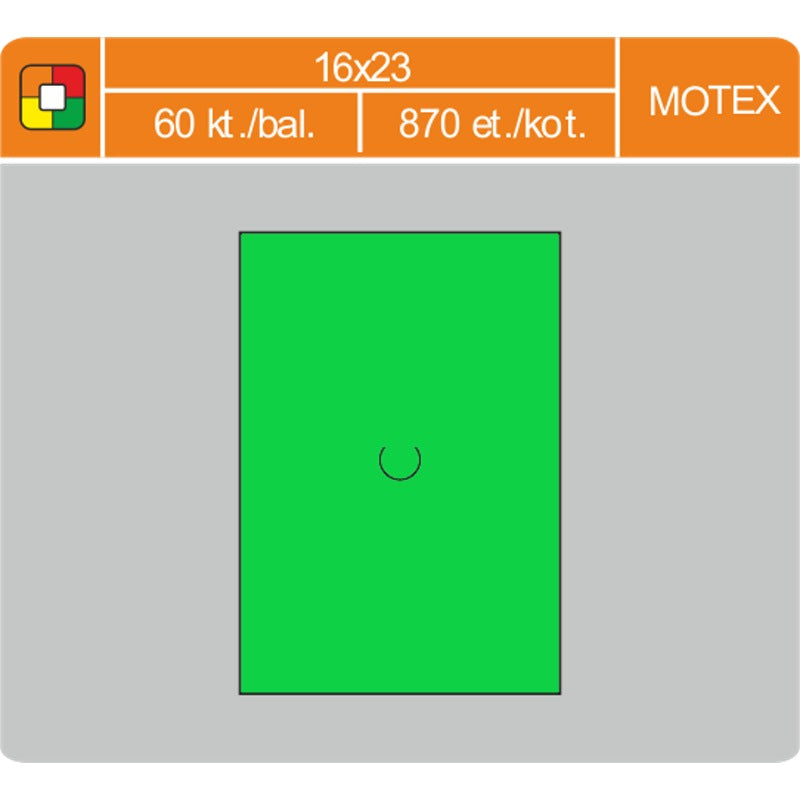 Etikety MOTEX 16x23 zelené